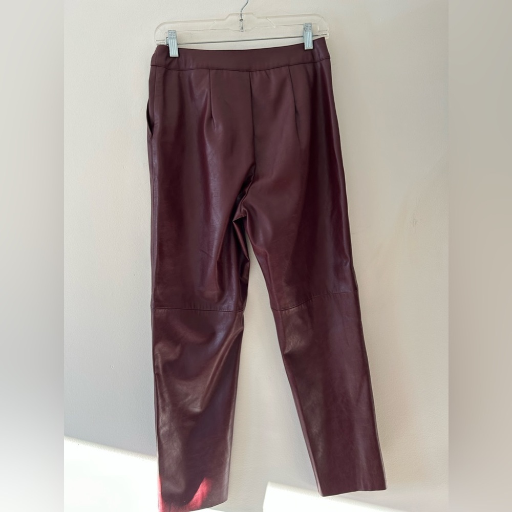 Lulus maroon leather pants size M